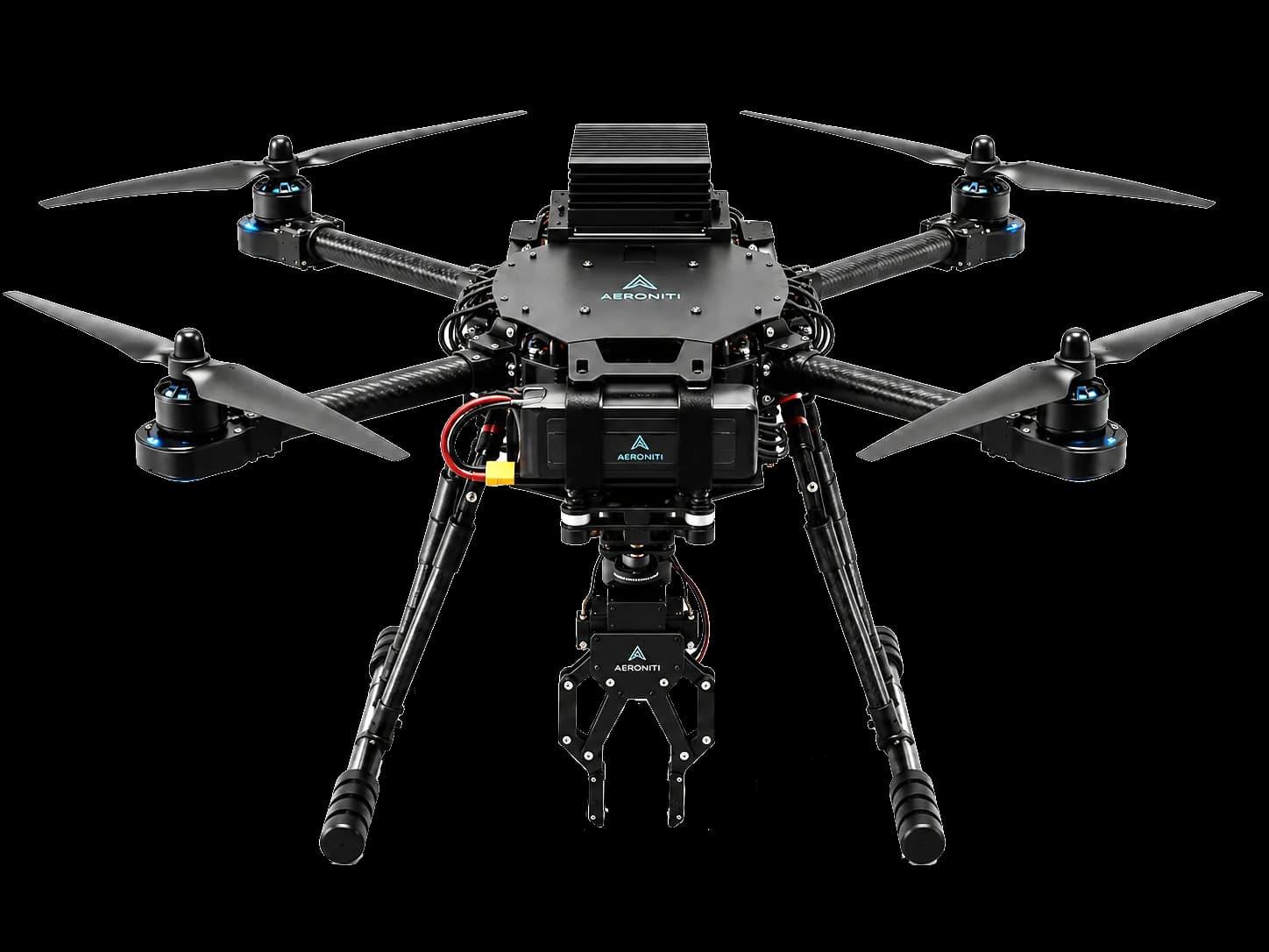 Aeroniti drone using depth-camera distance measurement for payload interaction