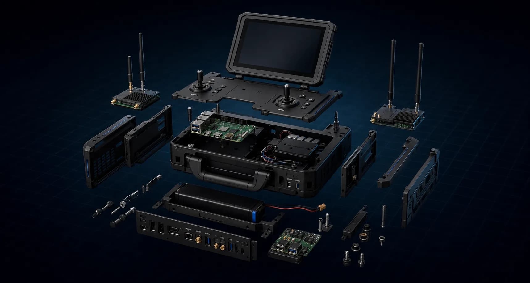 Aeroniti Command One drone ground control system hardware and mission interface